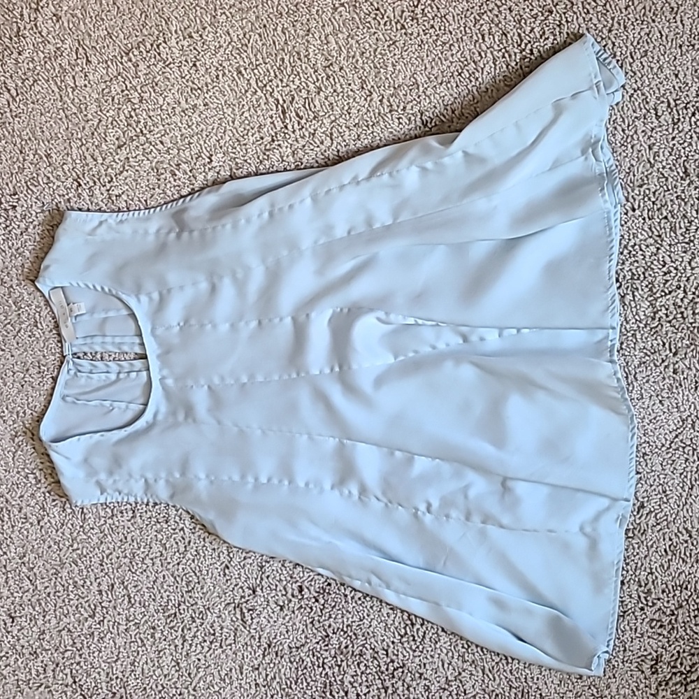 Anthropologie Eri+Ali Light Blue Sleeveless Blouse
